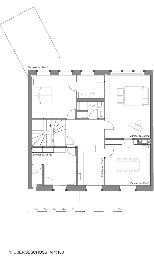 Umbau Peter Merian–Strasse, Basel–Stadt BS, Grundriss Obergeschoss