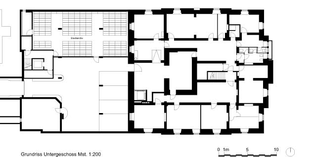 **Umbau Postgebäude zu Stadthaus Romanshorn TG** Das alte Postgebäude an der Hafenfront von Romanshorn soll in ein Stadthaus umgebaut werden.